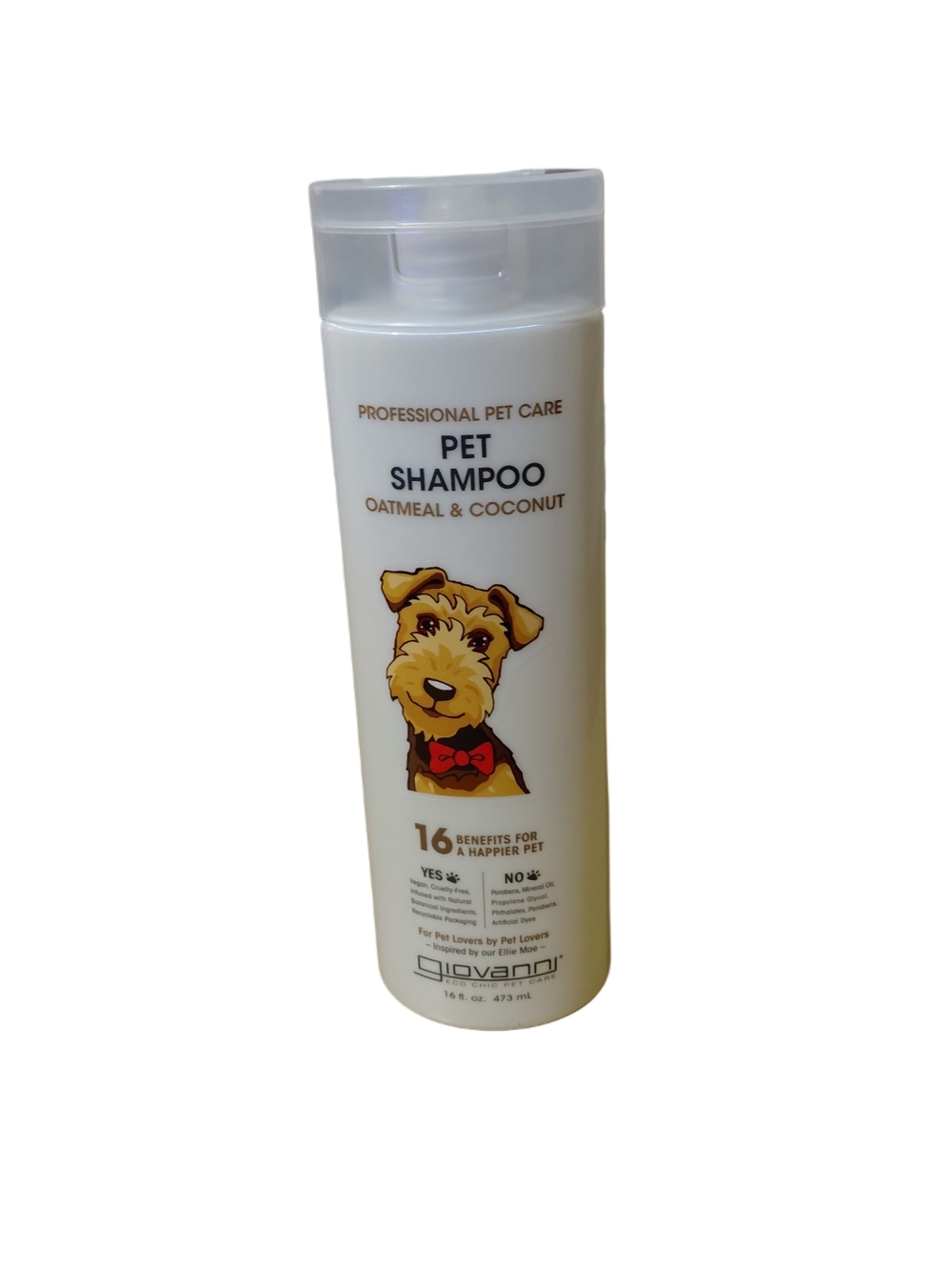 Giovanni Pet Shampoo Oatmeal & Coconut - White Bottle
